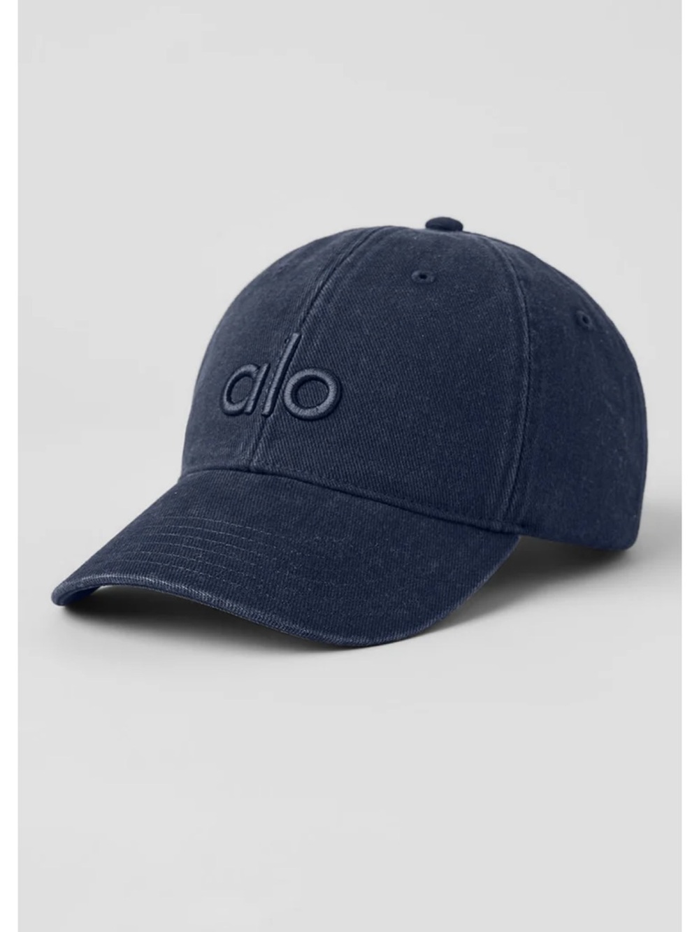 ALO Yoga Off-Duty Dark Blue Embroidered Logo Cap
